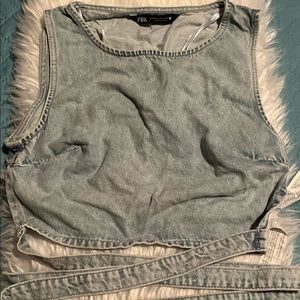 Zara Denim Top